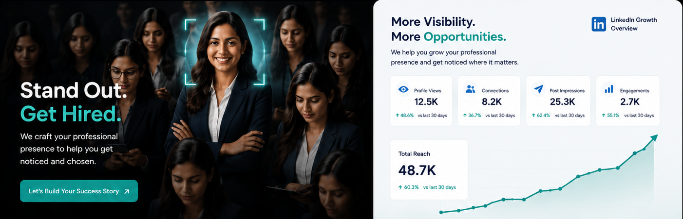 Confident Indian working professional standing out among her peers
